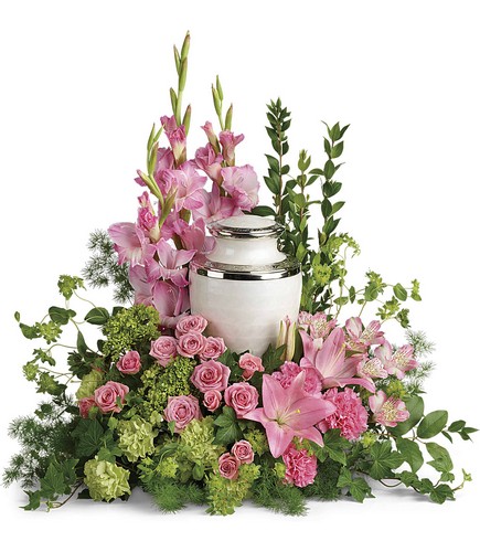 Sacred Solace Cremation Tribute from Rees Flowers & Gifts in Gahanna, OH